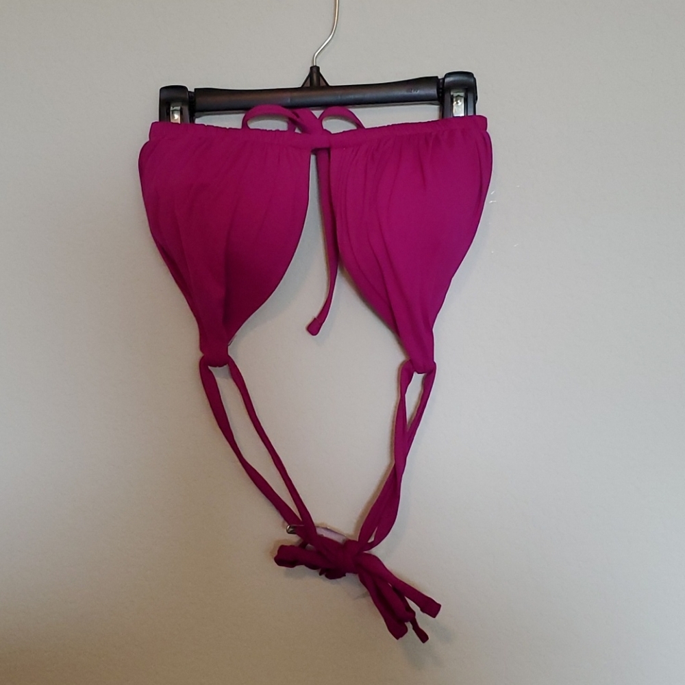 LA Blanca Fuchsia Bikini Top